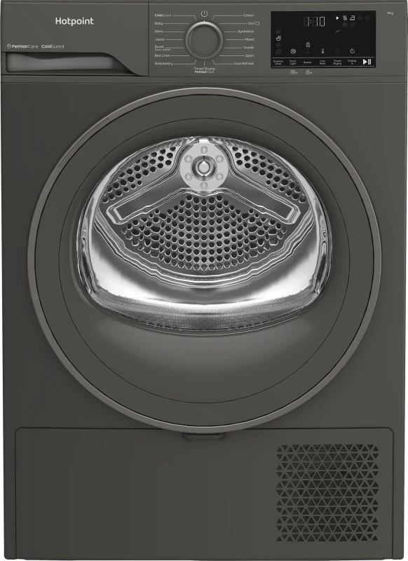 Image of Hotpoint 9KG Heat Pump Tumble Dryer - A++ Rated Quiet - Graphite CHD93MGGUK Graphite