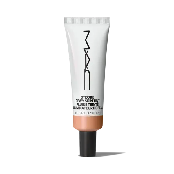 Image of MAC Cosmetics UK Strobe Dewy Skin Tint - Tinted Moisturiser - Lightweight, 8 Hour Long Wear In Medium 3, Size: 30ml
