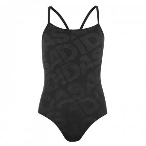 Image of adidas AOP Swimsuit - BLACK