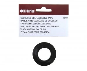 Image of Bisilque Self Adhesive Gridding Tape 3mm x 10m, Black