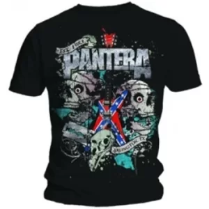Image of Pantera Texas Skull Mens Black T Shirt: Medium