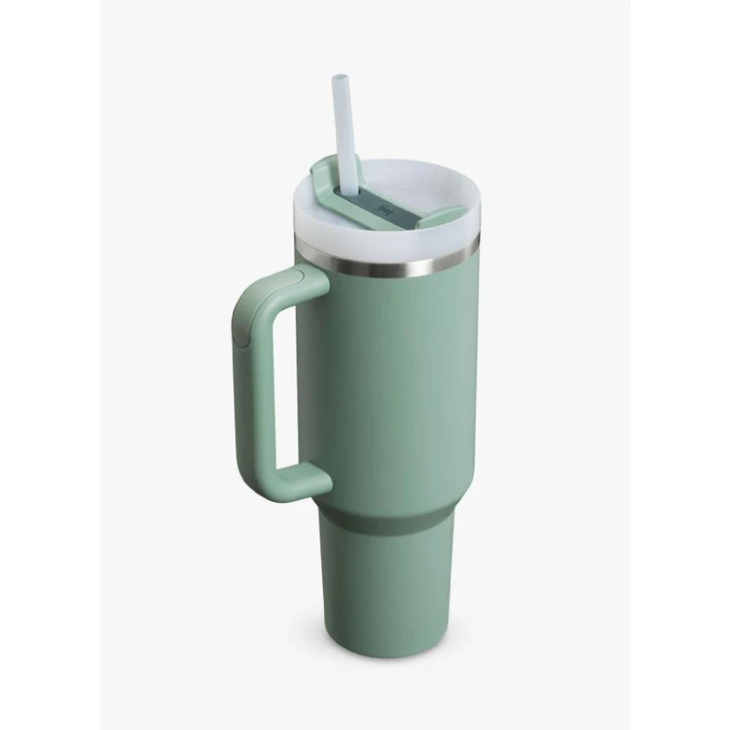 Image of Stanley Quencher H2.O FlowState Tumbler stainless steel tumbler with straw Shale 1180 ml