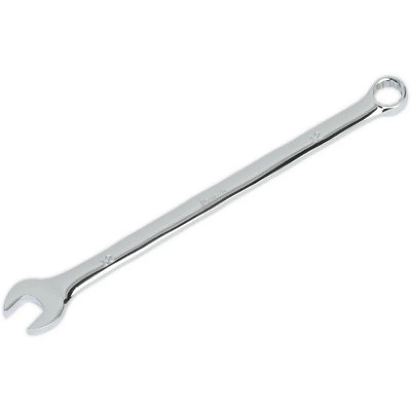 Image of Loops 12mm x 225mm Extra Long Combination Spanner - Chrome Vanadium Steel Nut Wrench Metallics