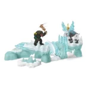 Image of SCHLEICH Eldrador Creatures Attack on Ice Fortress Toy Playset, 7 to 12 Years, Multi-colour (42497)