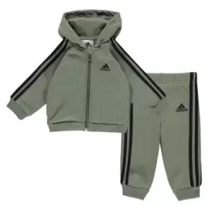 Image of adidas Stripe Fleece Tracksuit Babies - Green