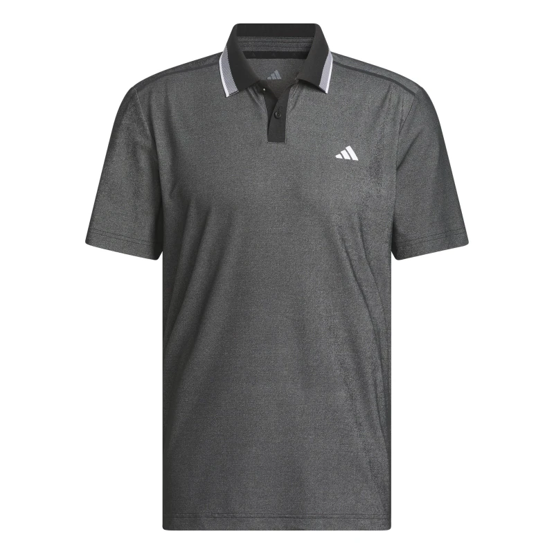 Image of adidas Mens Short-Sleeve Performance Polo Shirt Black male S