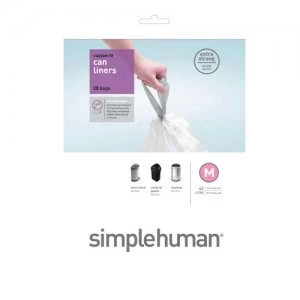 Image of Simplehuman 40L Size M Bin Liners - Pack of 20