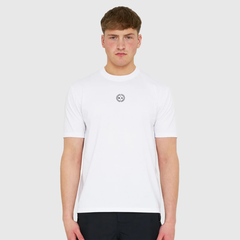 Image of Marshall Artist Mens Camo Regular Fit T-Shirt White male Small