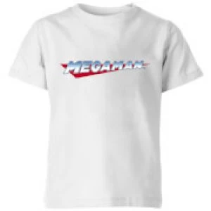 Image of Mega Man Logo Kids T-Shirt - White - 3-4 Years