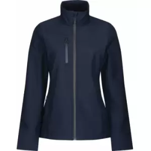 Image of Regatta TRA616 Honestly Made Womens Soft Shell Navy (20) - Navy