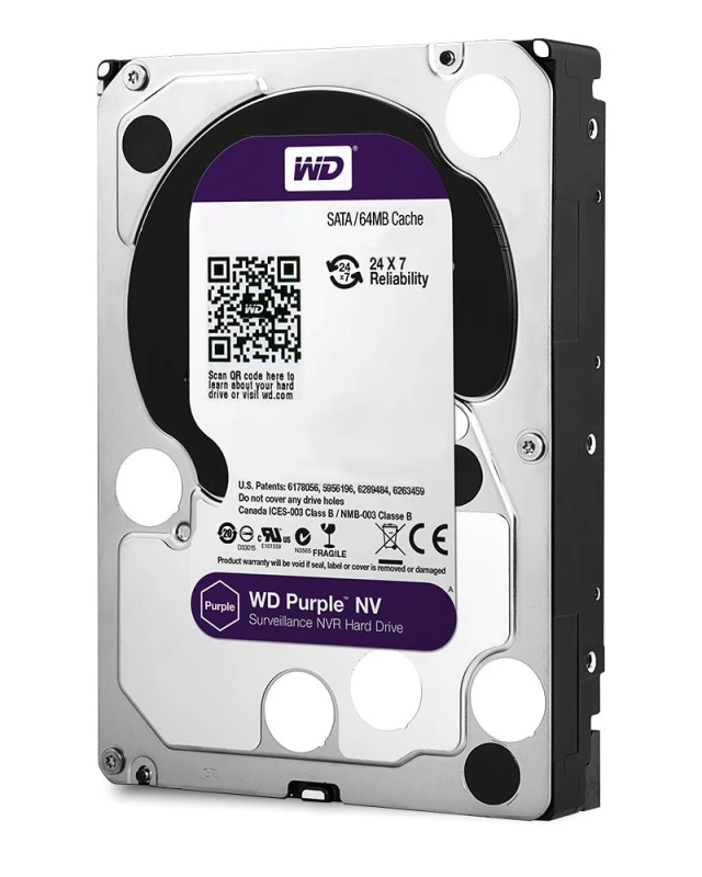 Image of Western Digital Purple NV internal hard drive 8TB 3.5" Serial AT