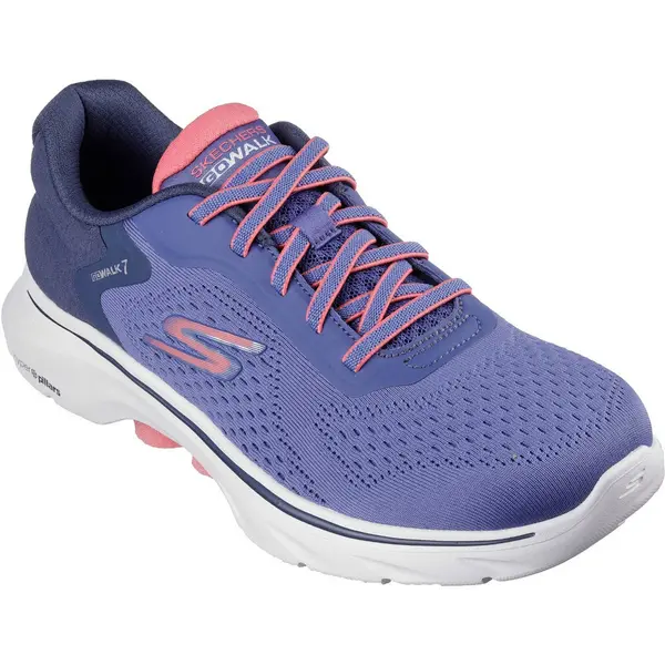 Image of Skechers Womens GO WALK 7 Lightweight Cosmic Waves Trainers UK Size 3 (EU 36)