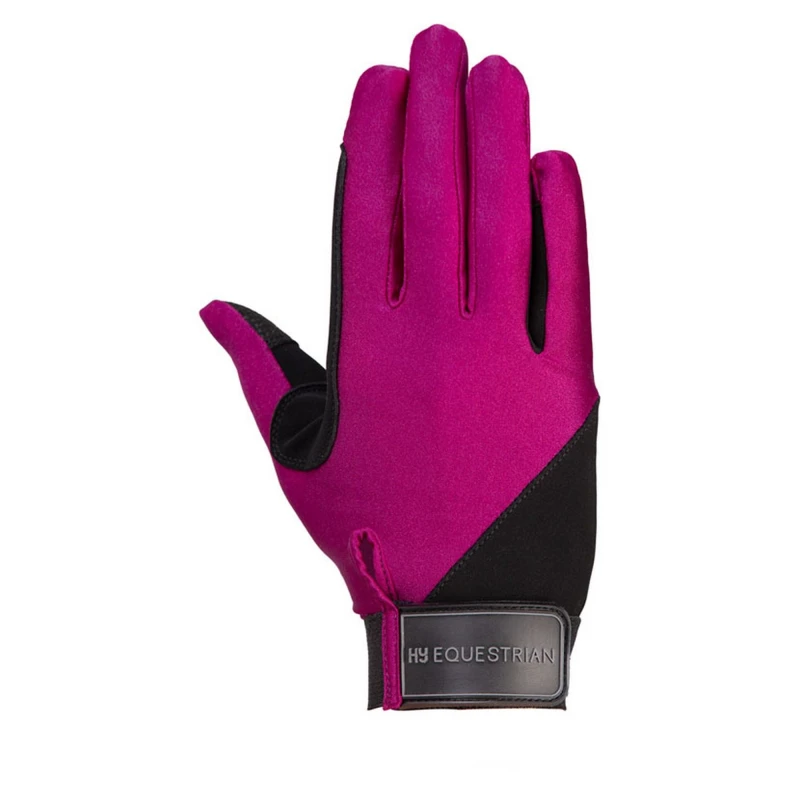 Image of Hy Mens Riding Gloves in Purple Size: XS Purple Male XS