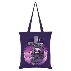 Image of Grindstore Goth Sloth Tote Bag (One Size) (Purple)