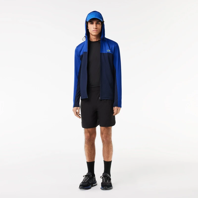 Image of Lacoste Ultra Dry Zip Hoodie - Blue Blue XS