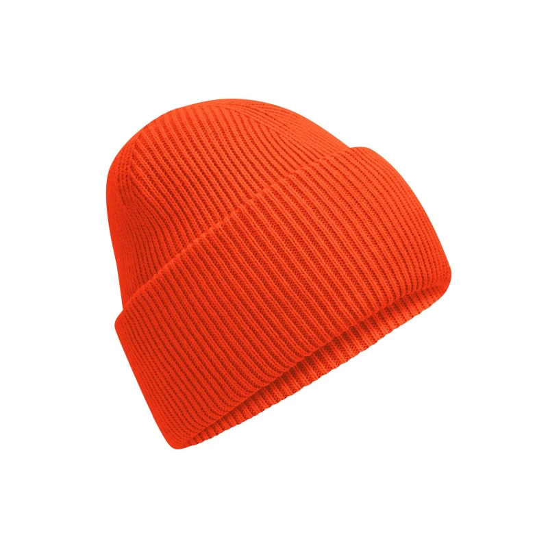 Image of Beechfield Beechfield Men Classic Deep Cuffed Beanie in Pale Orange Pale Orange One Size Male 5063425890590