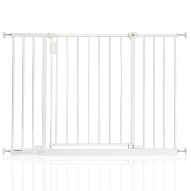 Image of Safetots Extra Wide Hallway Gate, 103Cm - 109Cm, White, Pressure Fit Baby Gate For Hallways And Wide Spaces