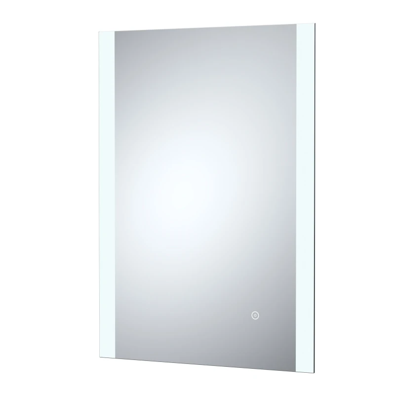 Image of Balterley Rectangular LED Touch Sensor Mirror with Demister, 700x500mm - Chrome in Silver Silver Unisex