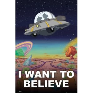Image of Rick and Morty I Want to Believe Maxi Poster