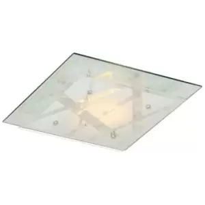 Image of Italux Lighting - Italux Mertu - Classic LED Flush Ceiling Light White, Warm White 3000K 670lm