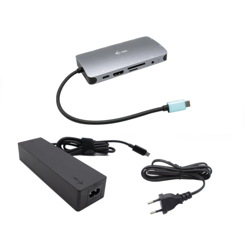Image of i-tec i-tec Metal USB-C Nano Dock HDMI/VGA with LAN + Charger 100W C31NANOVGA100UK