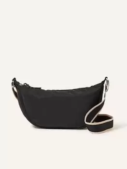 Image of Accessorize Nylon Sling Cross-Body Bag - Black