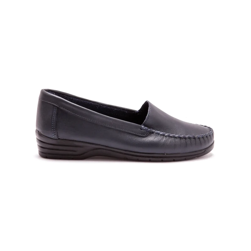 Image of Pediconfort Womens leather loafers Pediconfort Bleu Female 43
