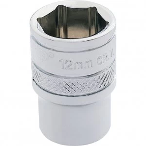 Image of Draper 1/4" Drive Polished Finish Hexagon Socket Metric 1/4" 12mm