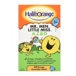 Image of Haliborange Vitamins A C & D Orange Flavour 60 Tablets