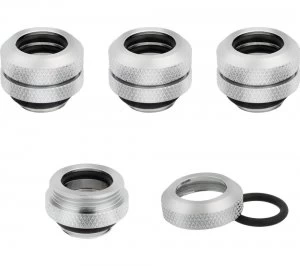 Image of CORSAIR Hydro X Series XF 12mm Hardline Fitting - Chrome, Pack of 4