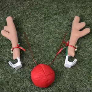 Image of 28cm Tall Reindeer Red Nose & Antlers for your Car or Van this Christmas