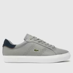 Image of Lacoste Grey Powercourt 2.0 Trainers