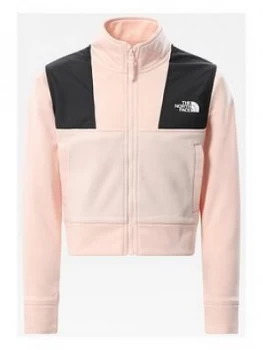 Image of The North Face Girls Surgent Full Zip Crop Jacket - Pink, Size M=10-12 Years