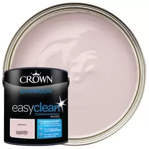 Image of Crown Easyclean Mid Sheen Emulsion Bathroom Paint - Pashmina - 2.5L