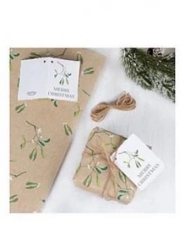 Image of Ginger Ray Christmas Wrapping Paper Bundle With Twine And Tags