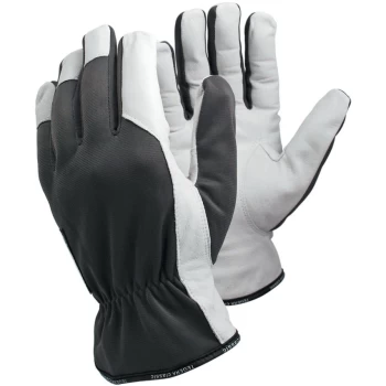 Image of 115 Tegera Palm-side Coated Grey/White Gloves - Size 8