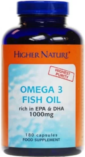 Image of Higher Nature Fish Oil Omega 3 180 capsules