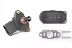 Image of Intake Manifold Pressure Sensor 6PP009400-241 by Hella