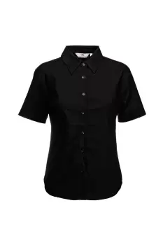 Image of Lady-Fit Short Sleeve Oxford Shirt