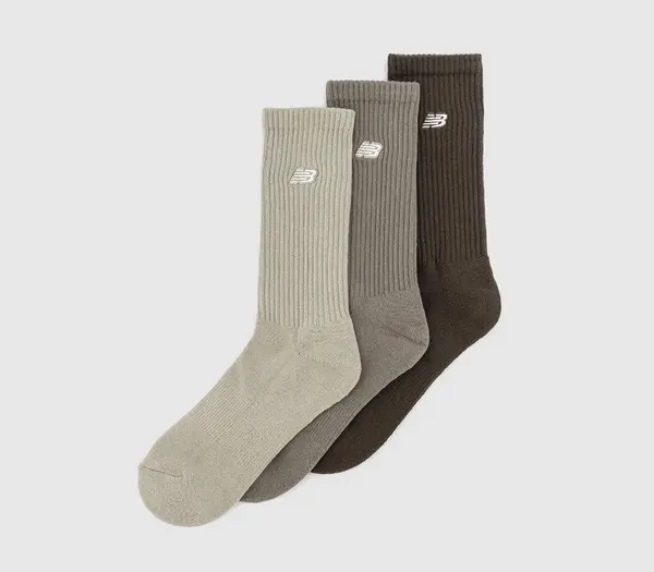 Image of New Balance Socks Nb Patch Melange Socks Brown Multi, M