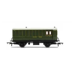Image of Hornby SR 4 Wheel Coach Brake Baggage 762 Model