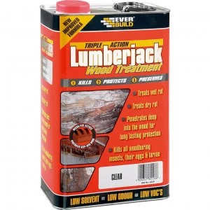 Image of Everbuild Lumberjack Triple Action Wood Treatment 1l