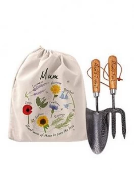 Image of Personalised Save The Bees Gardening Tool Set