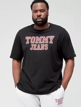 Image of Tommy Jeans Big & Tall Essential Tj T-Shirt - Black