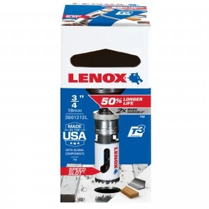 Image of Lenox T3 Bi Metal Speed Slot Hole Saw 19mm