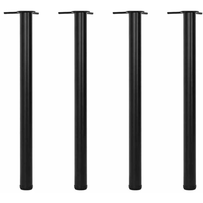 Image of VIDAXL 4 Height Adjustable Table Legs Black 870 mm Vidaxl 8718475946557