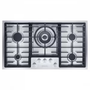 Image of KM2354SS 888mm Built-In 5 Burner Gas Hob