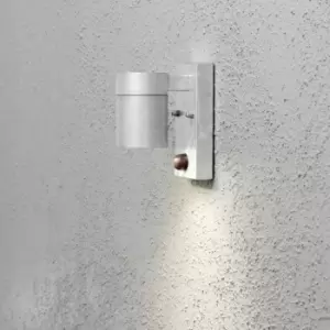 Image of Modena Outdoor Modern Down Single Wall Light Galvanized Steel PIR Motion Sensor, IP44