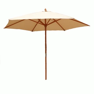 Image of Charles Bentley 2.4m Marketplace Garden Parasol - Cream