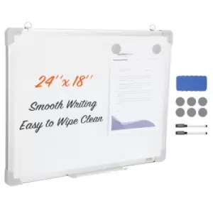 Image of VEVOR Magnetic Whiteboard Dry Erase Board 24" x 18" Wall Mounted for Office